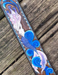Mermaid and Dolphin Handbag strap | Hand Carved Leather strap | Tooled Leather Strap | Custom Tooled Leather Strap | Custom Painted Mermaid