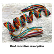 Electric Rainbow 8 Strand Flat Braided Leather Strap, Bright Leather bag strap, Wide Handcrafted Purse strap, Neon Color Handbag Strap