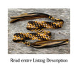 Maize Handmade 8 Strand Flat Braided Leather Purse strap