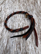 Fringed Wristlet Strap, Leather Braided Wristlet Strap, Western Style Wristlet Strap, Short Braided Bag strap, Thin Braided Fringed Wristlet