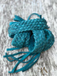 Turquoise Flat Purse strap, Ready to Ship, Western Bag Strap, Fringed Bag Strap, Bluegreen Color Bag Strap, Colorful Braided Leather Strap