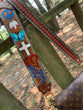 Peace, Cross, Butterflies and Bluebonnets crossbody handbag strap